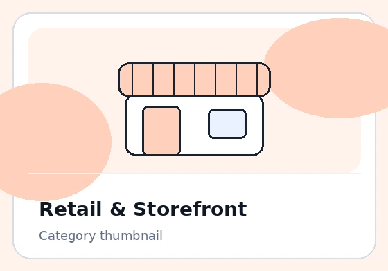 Modern commercial storefront