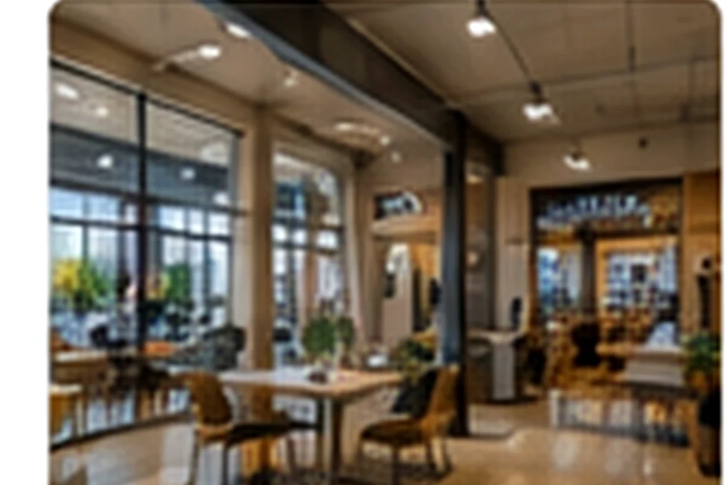 Commercial showroom interior